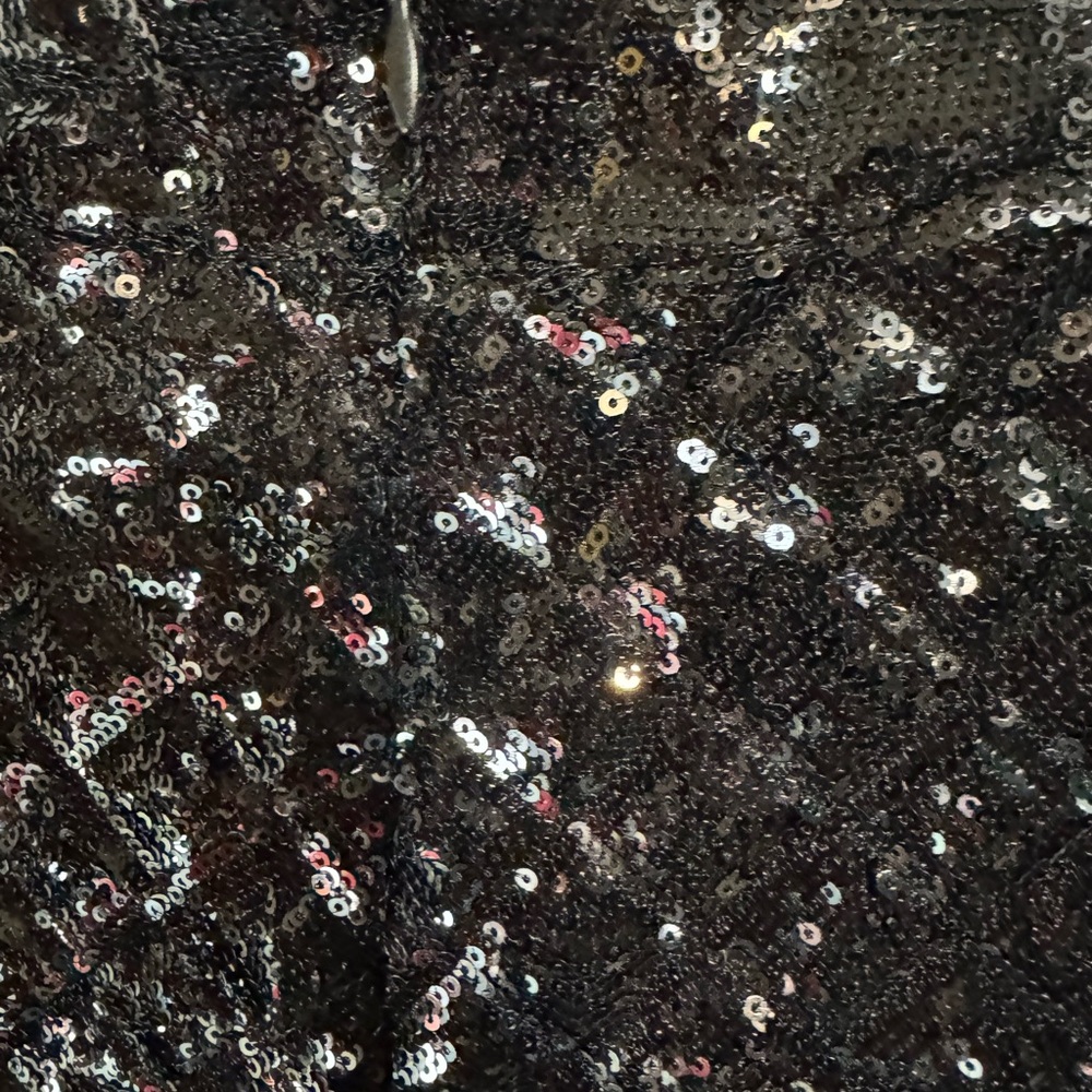 Fashion Nova Black Sequin Long Sleeve Dress - Picture 2 of 5